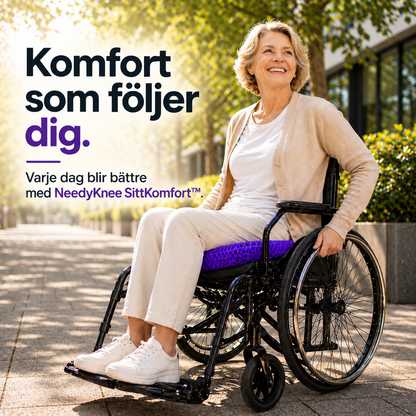 NeedyKnee SittKomfort™ – Ergonomisk gelkudde för hälsosamma sittstunder
