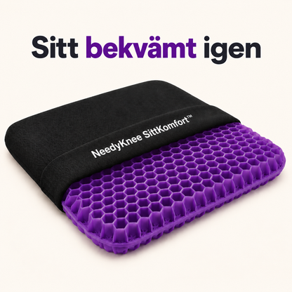 NeedyKnee SittKomfort™ – Ergonomisk gelkudde för hälsosamma sittstunder