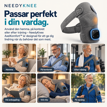 NeedyKnee AxelKomfort™ – 3-i-1 massage för axeln med värme, kompression & vibration