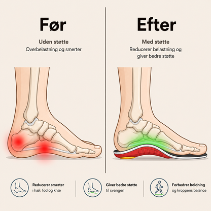 NeedyKnee FlexStep™ – Ortopædiske støttesåler for bedre komfort hele dagen