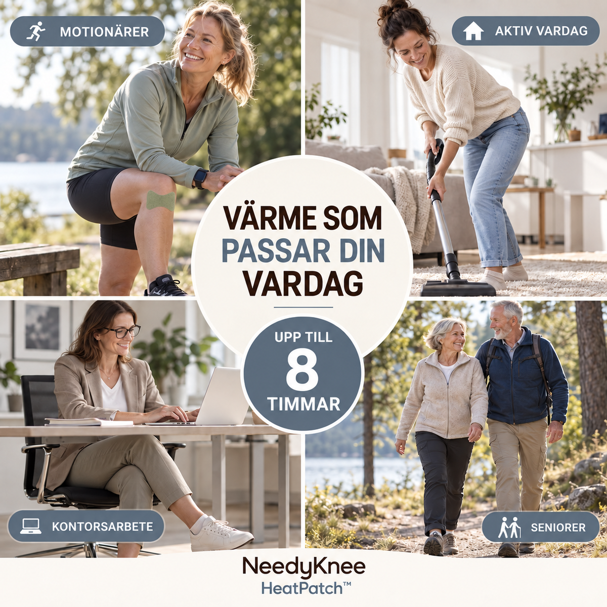Självvärmande Knäplåster™ - 120 Stycken