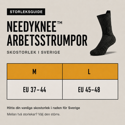NeedyKnee™ Arbetsstrumpor