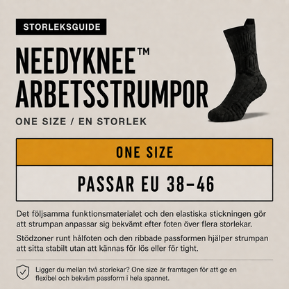 NeedyKnee™ Arbetsstrumpor